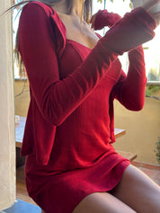 Sadie Cardigan Cherry Ripe